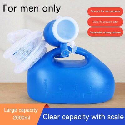 Toilet Supply For Outdoor 2000ml Plastic Male Bed Potty Pee
