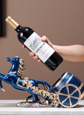 马到成轻奢架高档葡萄红酒子厅酒柜RTG装饰品摆件高端大客气上功