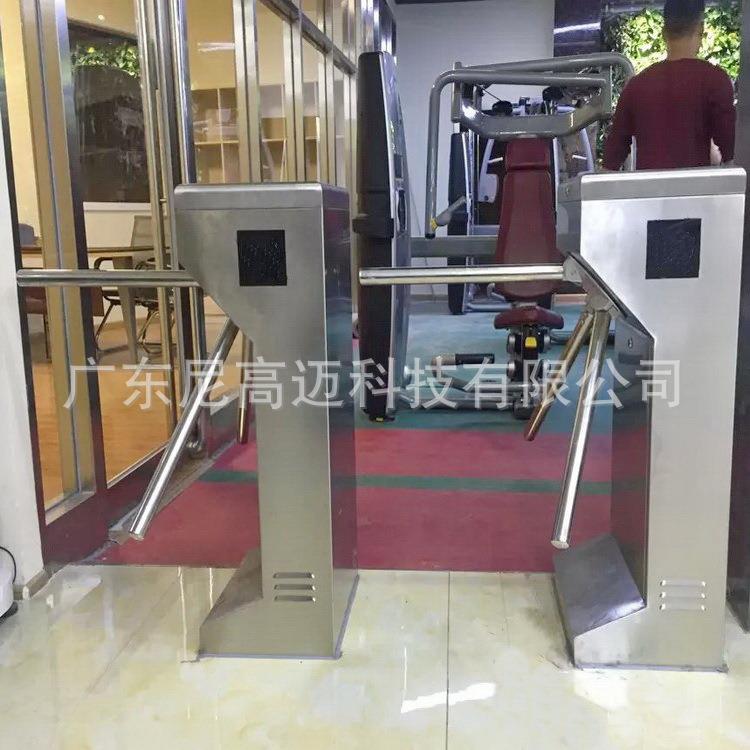 智能感应刷卡三辊闸景区入口通道单向转闸门禁电控立式手动旋转杆