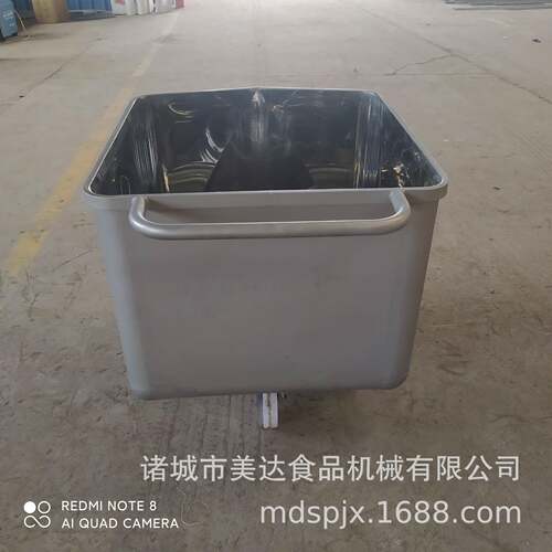 不锈钢辣白菜小料车腌制猪肉圆角料斗车食品运输输送小料车