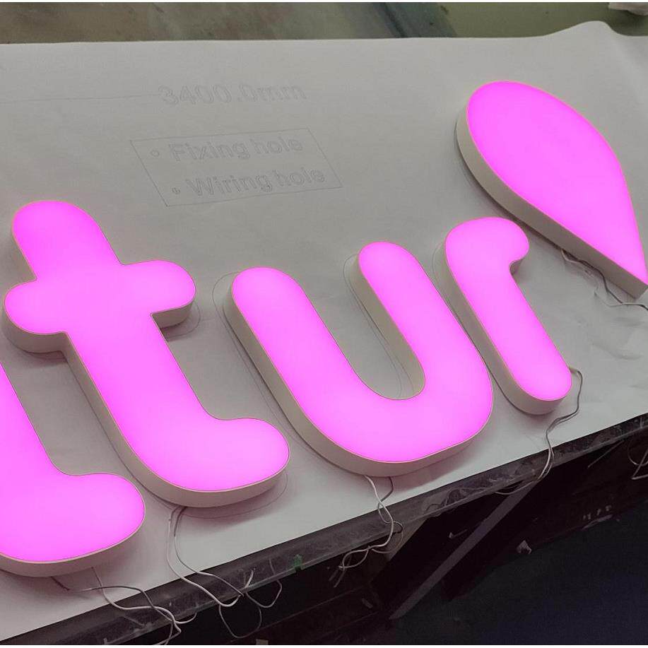亚克力发光字迷你字 彩色发光字 店招LOGO 亚克力彩色烤漆发光字
