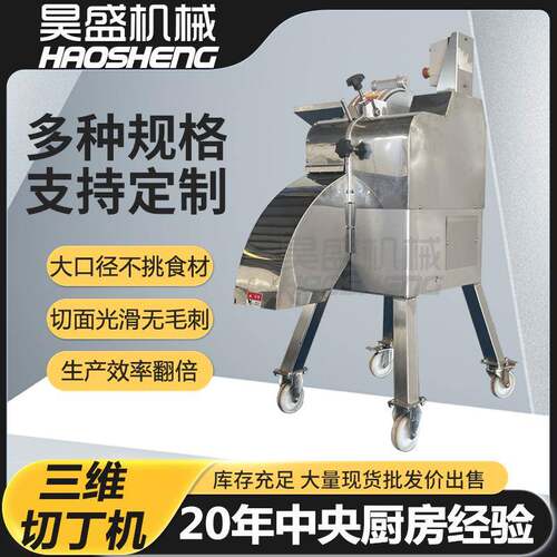 鲜笋小型切丁设备腌制笋小型切丁机器中三维球茎类果蔬切丁机
