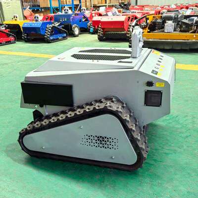 智能设备锂电550mm宽幅遥控剪草机ZY-550L履带式果园割草机器人