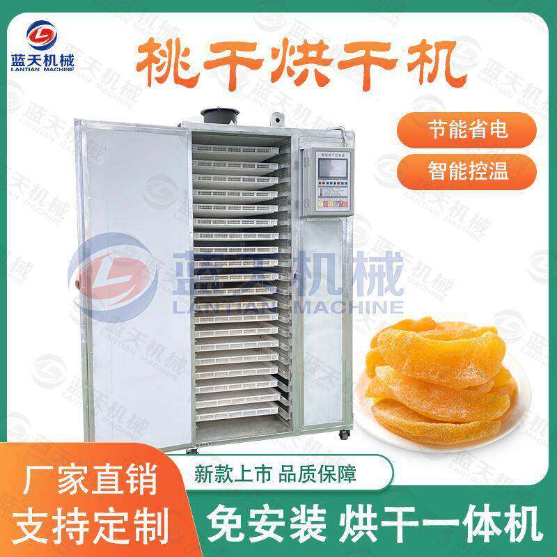 小型电加热黄桃烘干机桃子桃干烘干设备毛桃烘干箱一体机可定制