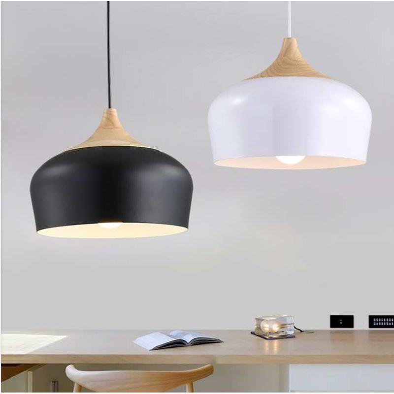 简约个性北欧风餐厅吊灯复古创意民宿照明灯罩自助餐厅商铺吊线灯