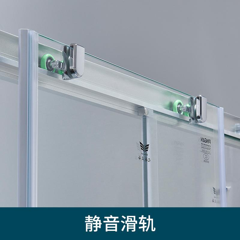 公寓浴出铝租屋淋浴房500推拉门洗房干湿离合金框架家用分沐浴间
