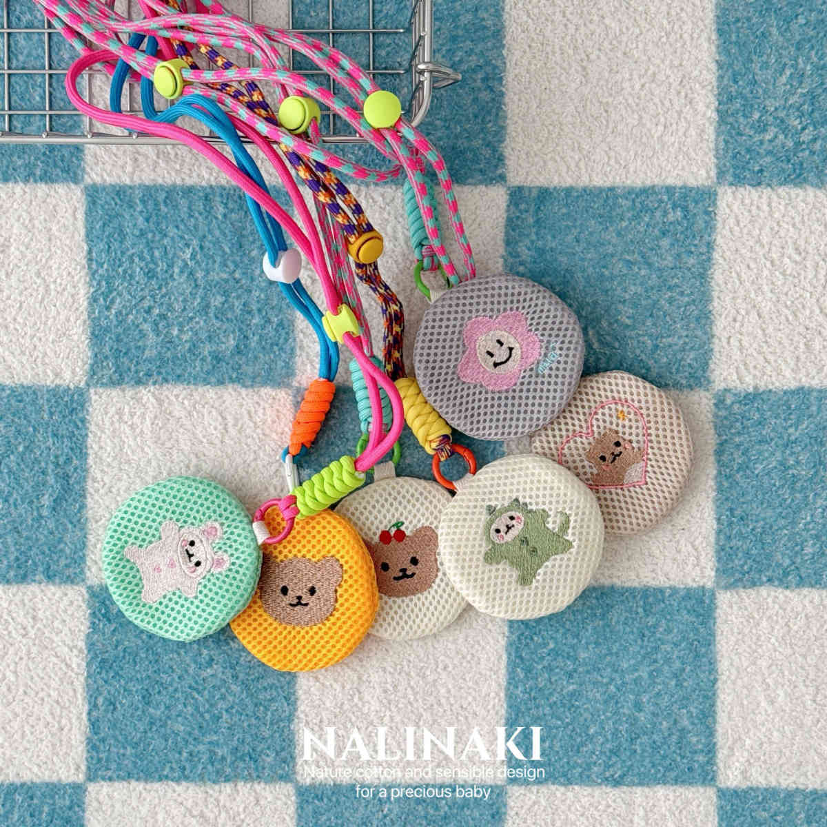nalinaki独家刺绣驱蚊包挂脖香包宝宝植物精油防蚊袋儿童可爱挂件
