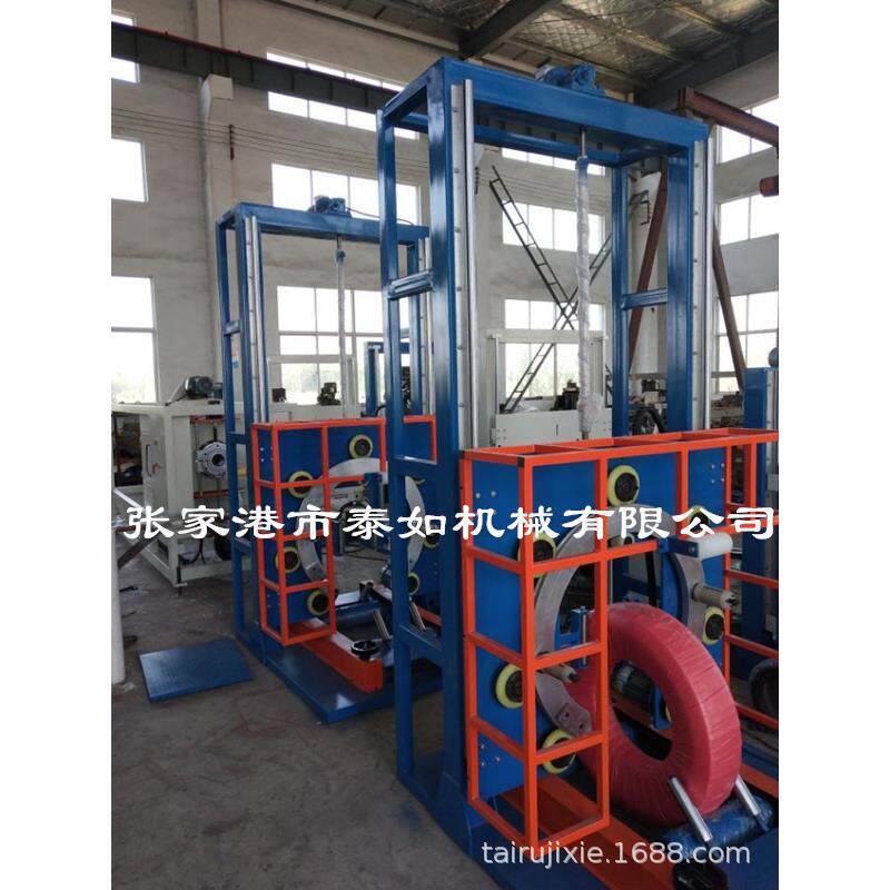 厂家直销PE盘管缠绕包装机PERT地暖管缠绕包装机胶管缠绕机