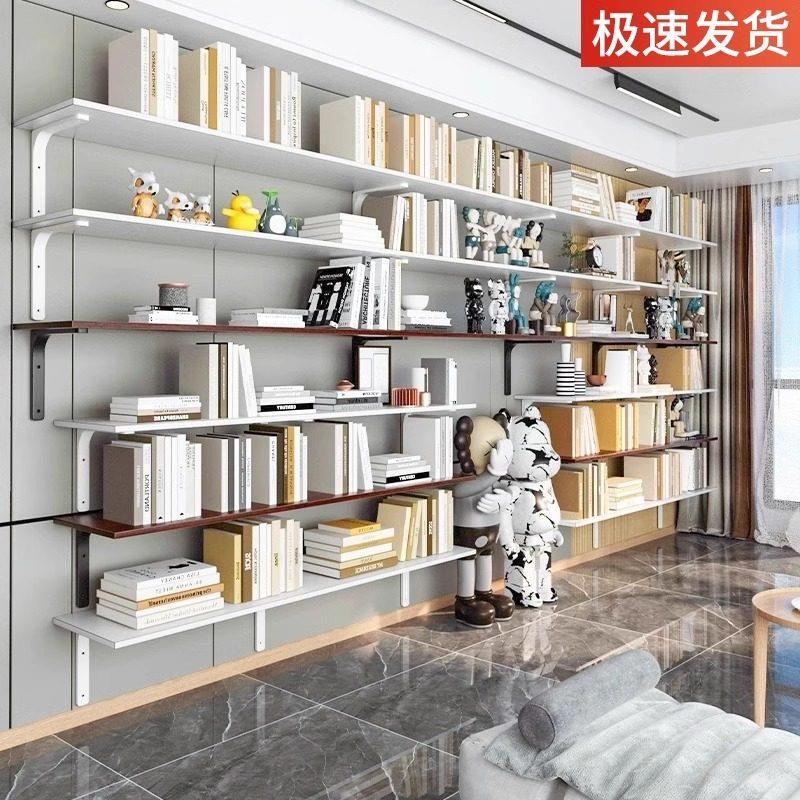 墙上置物架壁挂式储藏室挂墙货架墙柜小壁柜一字承重隔板悬空架子