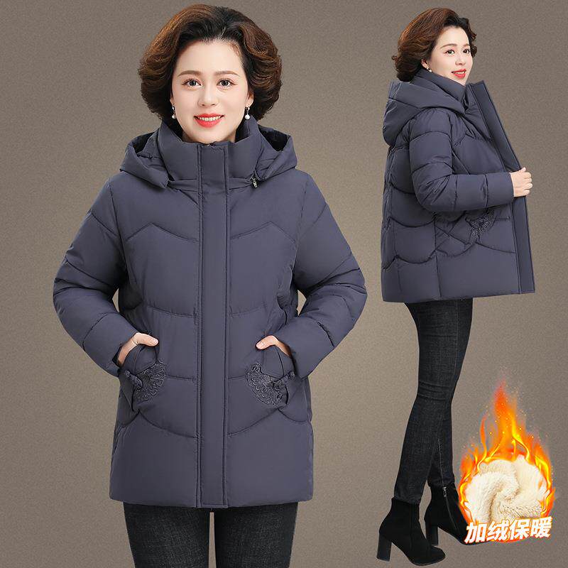 中款年妈妈季棉衣棉服女冬新洋9846590气冬装女款老中年人多岁厚