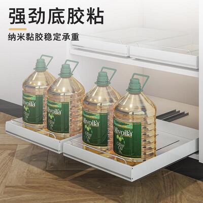 不锈钢橱柜拉篮抽拉式厨房置物架下水槽深柜碗碟盘抽屉式收纳盒