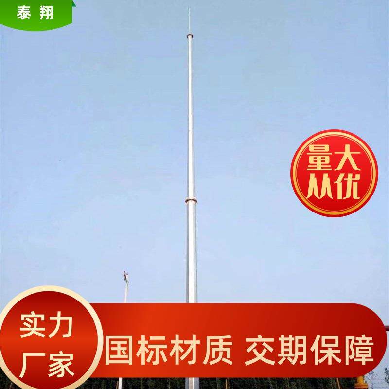 圆管避雷针塔棱管独立避雷针冷椎管独立避雷塔单管避雷针塔