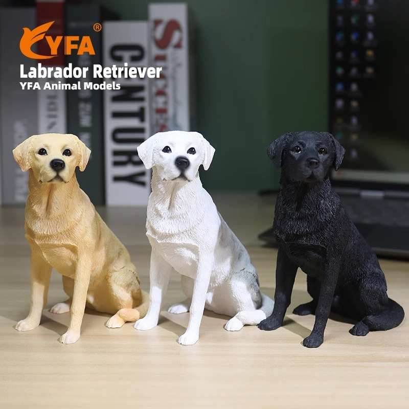 厂家直销坐姿拉布拉多犬仿真狗模型车载摆件工艺品收藏