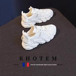 RHOTEM轻奢小众老爹女鞋2025春秋新款网红爆款休闲厚底百搭运动鞋