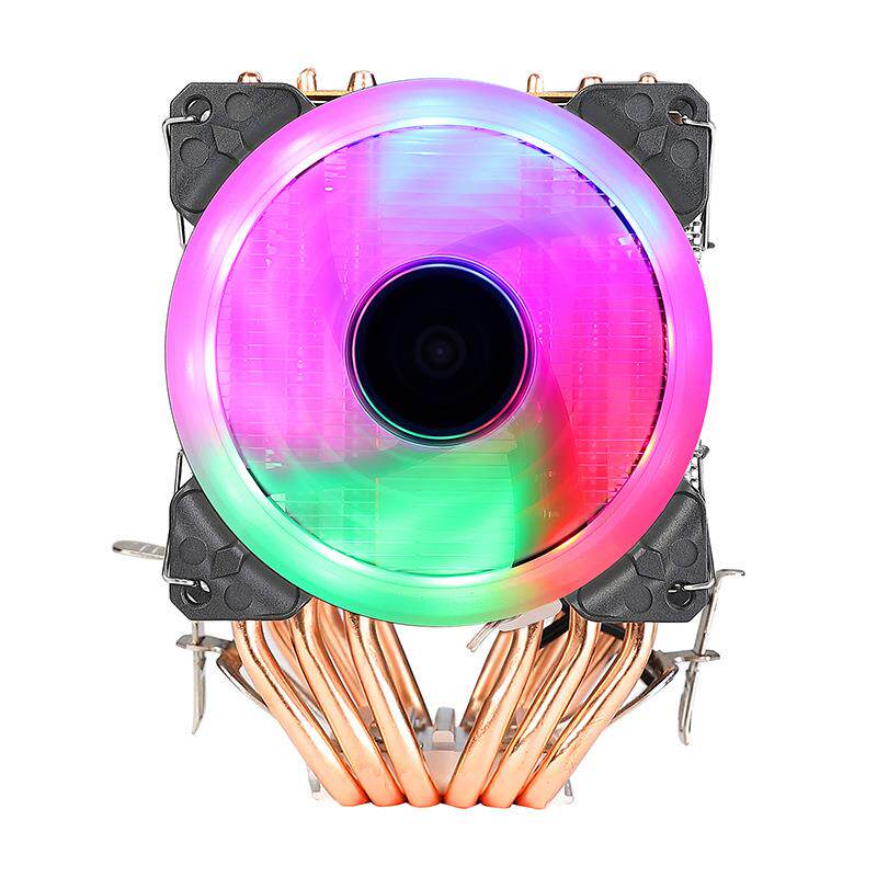 台式机电脑6铜管cpu散热器 超静音1366AMD X79 X58 2011针CPU风扇