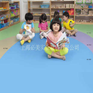 自产自销华塑神州7号纯色高弹发泡PVC地板展览馆幼儿园环保地胶板