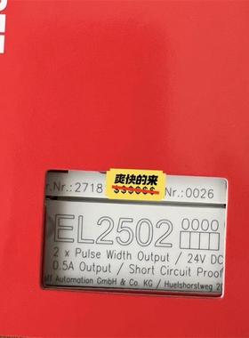 倍福 EL2262 EL2502 EL2521 EL2522 EL9560 EL3062 EL4022 EL9190