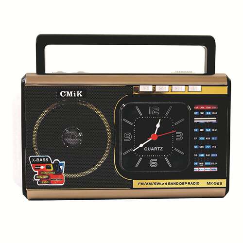 音亚马逊不跨境热销复收机古多功能便携插卡857音箱带时钟防水收