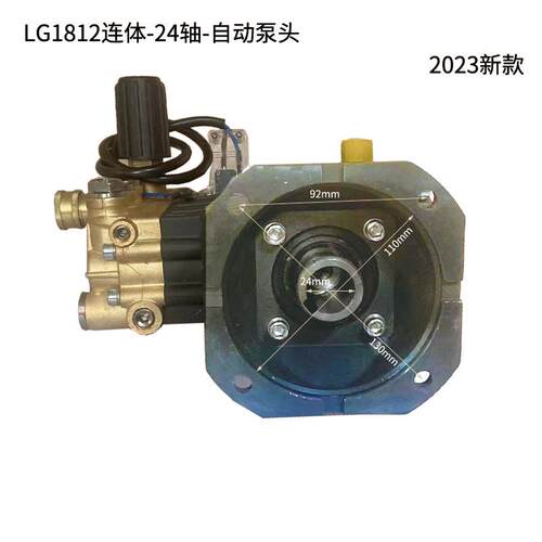 雷格LG-1630A-24轴自动高压清洗机泵头配件1812/1806嘉时洗车机头