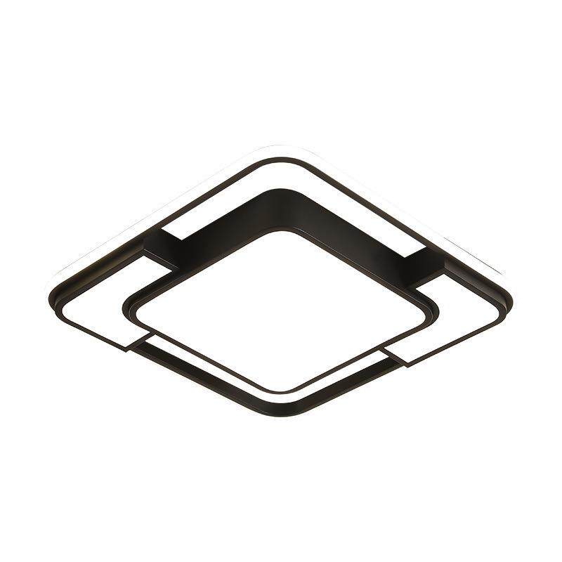 led吸顶灯三色变光方形吸顶灯卧室餐厅现代简约大气新款灯具