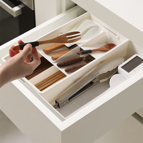 Drawer dividers, extendable storage boxes for cosmetics, bui