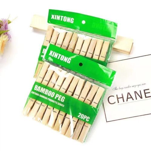 Bamboo clothespins, strong clothes drying clips, pants clips