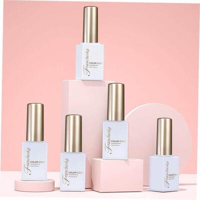 Milky White Rubber Base Gel Polish Nude light Therapy Nail