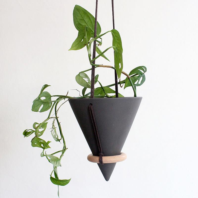 绿植吊篮陶瓷植物吊兰挂墙花盆壁挂吊挂垂吊悬挂式兰花吊盆盆栽