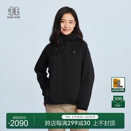 可隆春秋外套女高腰短款户外休闲保暖棉服夹克KOLONSPORT韩国