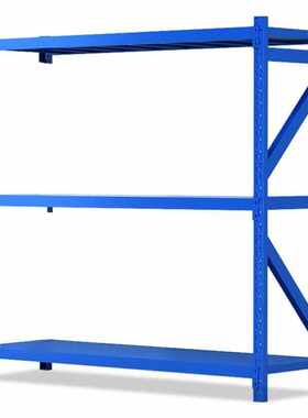 臻远zy-hj-08货架仓储货架储物架展示架重型2米300kg/层蓝色三