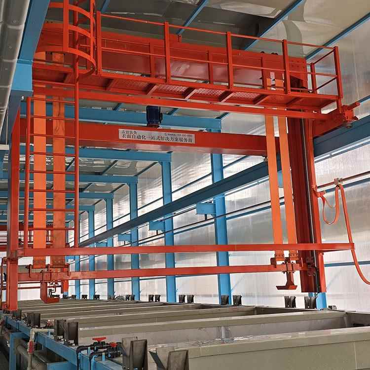 连续式镀铬全设备生产线龙电自动酸洗设备HIA镀设备门式表面涂装