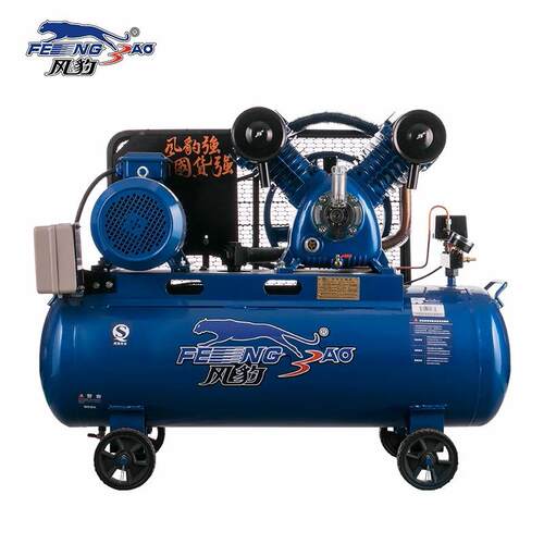 上海活塞式空压机气泵0.6-8铜线电机4KW木工喷漆双缸