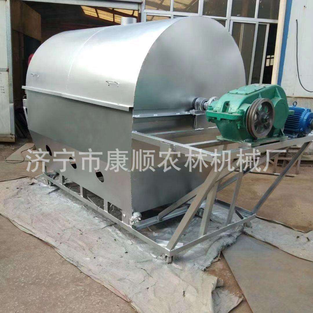 豆饼菜饼破碎机 黑豆玉米杂粮炒货机视频 芝麻菜籽榨油炒货机