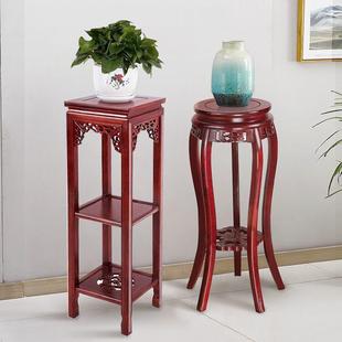 木花实架约盆景架简CRU中式 榆木客厅古典摆件仿多层花架子古