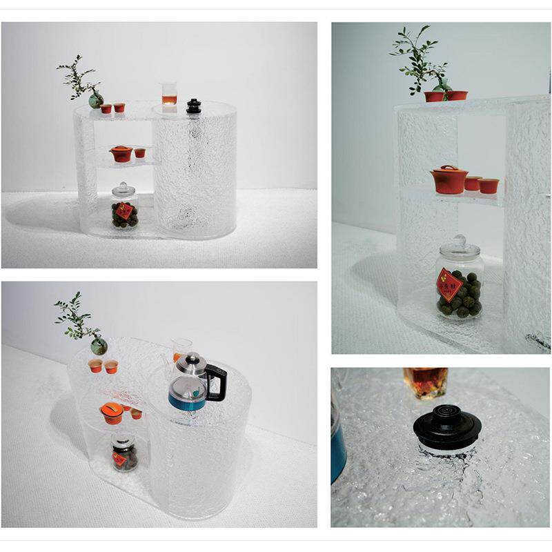 现代轻奢亚克力长凳设计师家具商用餐椅透明树脂水晶长条凳子