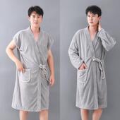 非全棉男士 浴巾男款 干2024新款 速干 专用大人不掉毛洗 浴袍可穿式