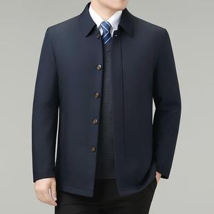 J厚保暖爸爸装 士羽绒翻领务休闲中商老男年加25988 扣子款 服冬季