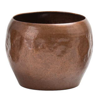 紫铜复古建水茶洗中式水盂笔洗过滤茶渣缸废水缸家用功夫茶具配件