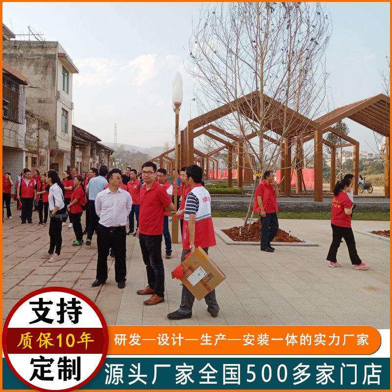 工程防腐木古廊区建长木屋MW-0720木架户大型廊架外景文化廊木制