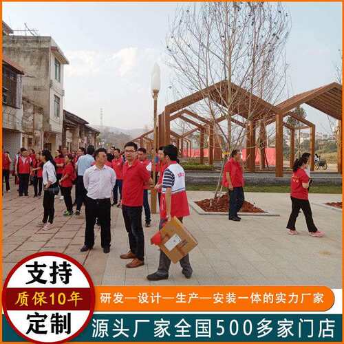 工程防腐木古廊区建长木屋MW-0720木架户大型廊架外景文化廊木制