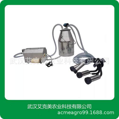 20升牛用羊用吸奶机挤奶机牛羊挤奶机配件不锈钢奶桶mai动挤奶器