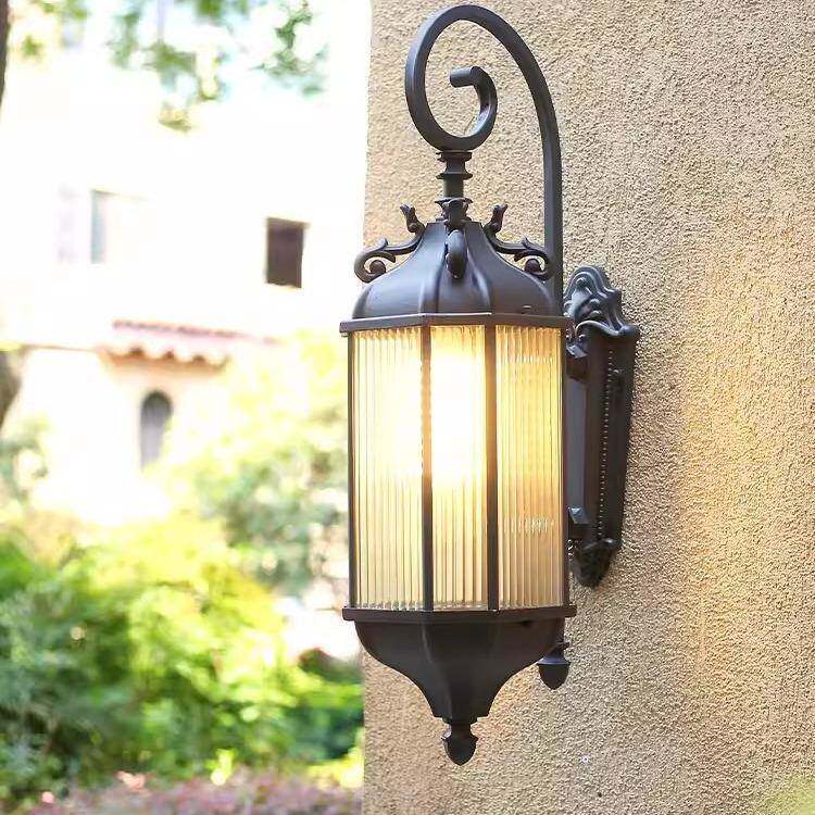 欧式户外壁灯美式室外庭院灯花园别墅走廊过道楼道简约墙壁灯
