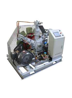 鞍山多种型号齐全船用油田车辆活塞式PLC全无油氧气-氮气灌装机