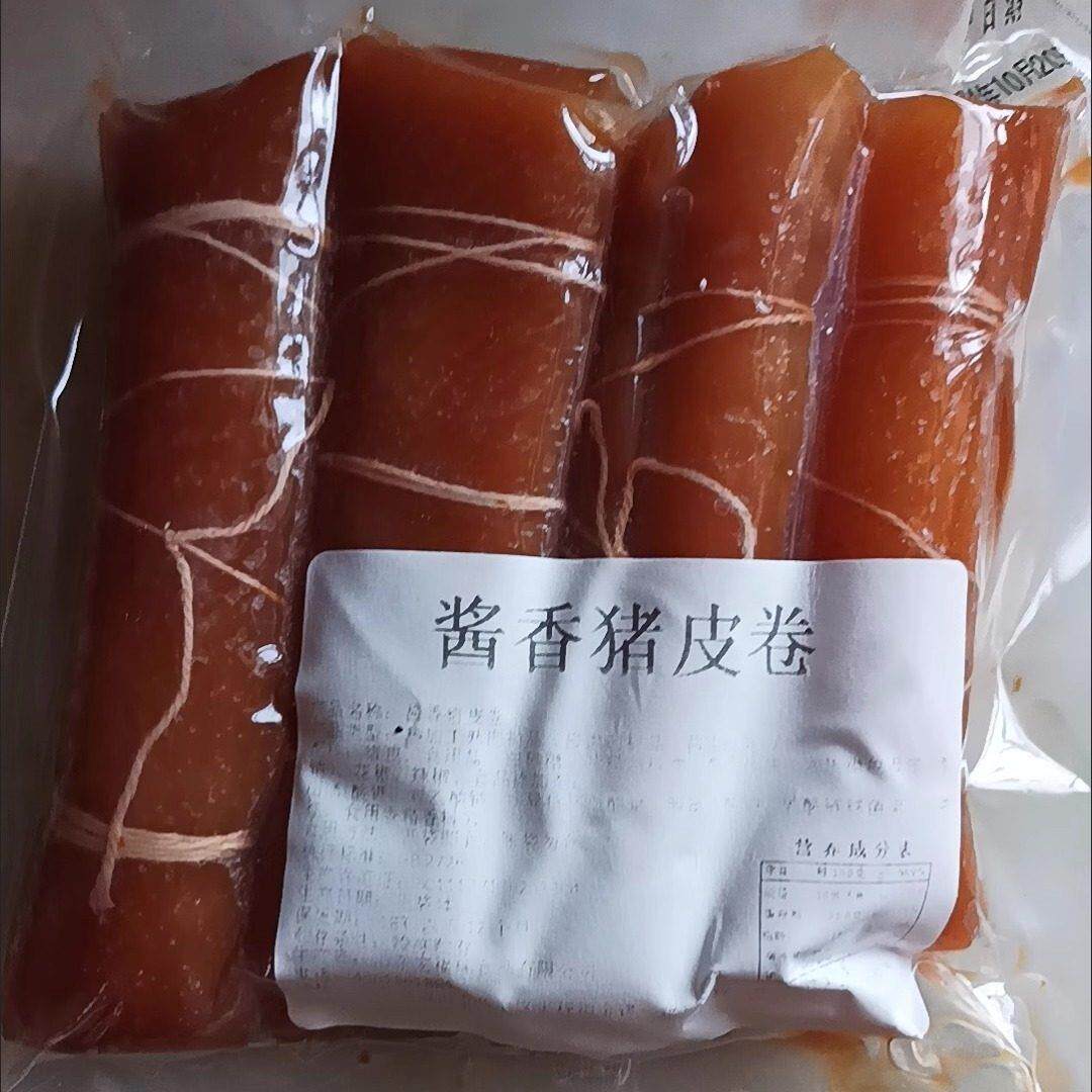 新日期猪皮卷香卤肉皮麻辣猪皮卷酱香猪皮卷即食下酒菜熟食