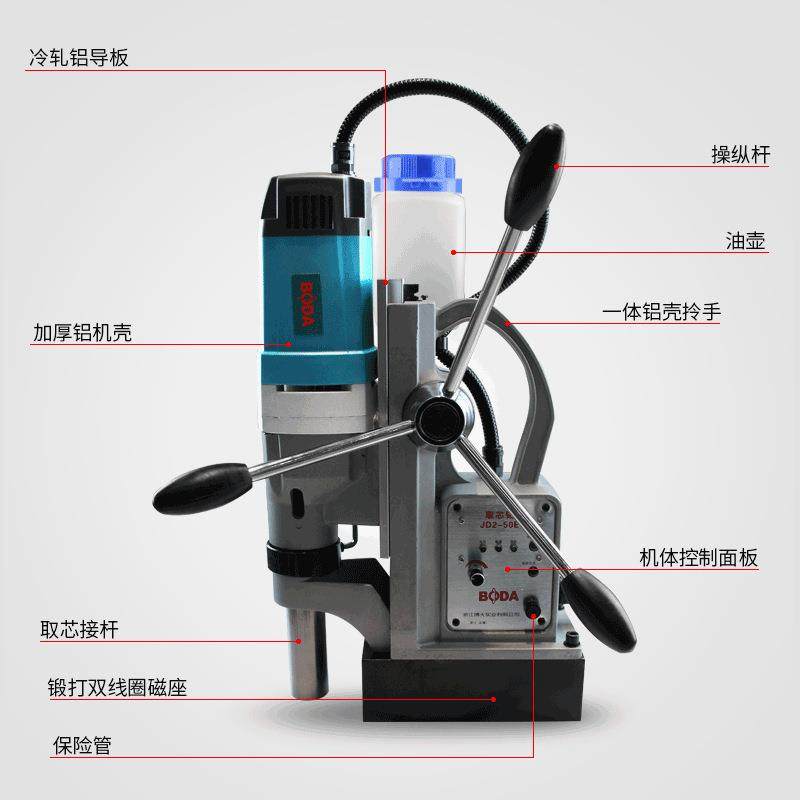 博大IYH取钻大功率磁座钻J孔D2-钻35多功能高速取芯芯机开机磁铁