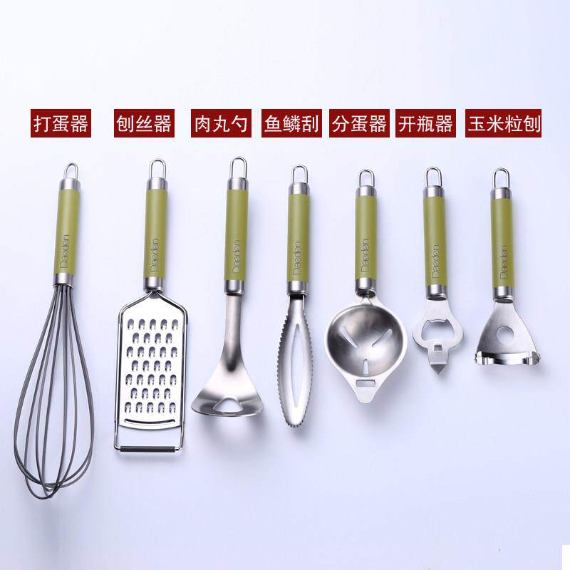 戴德不锈钢打蛋器分蛋器开瓶器鱼鳞刮肉丸勺玉米粒刨丝器工具