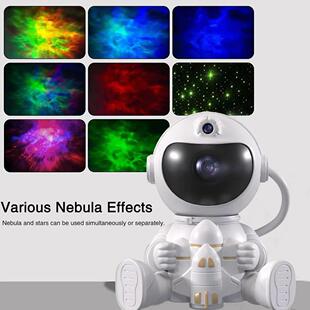 火箭宇航员LED恒星星系投影仪夜灯Sta