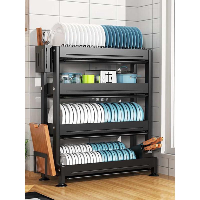 厨房置物架碗碟碗盘收纳架多功能台面收纳盒碗柜放碗架碗筷沥水架