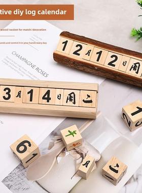 创意木制幼儿园照片桌面周桌面日期板展示装饰