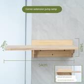 实木猫墙猫爬架多层与剑麻猫爬架壁挂式 圆柱猫爬架集成梯跳板